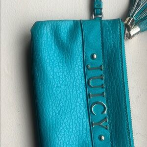 Juicy Couture Teal Wristlet